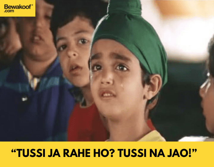 Tussi ja rahe ho? Tussi na jao - famous bollywood dialogues