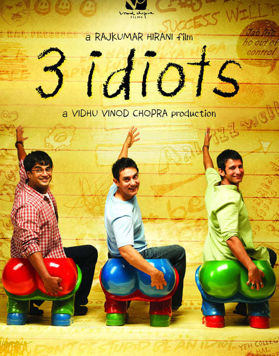 3 Idiots, 2009 - Best Motivational Bollywood Movies