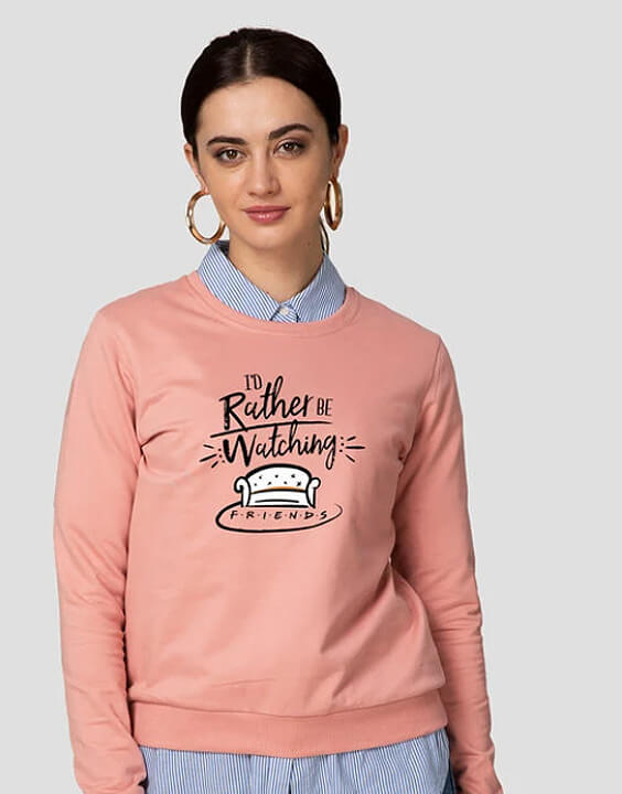 Pink Sweatshirts for Women Online