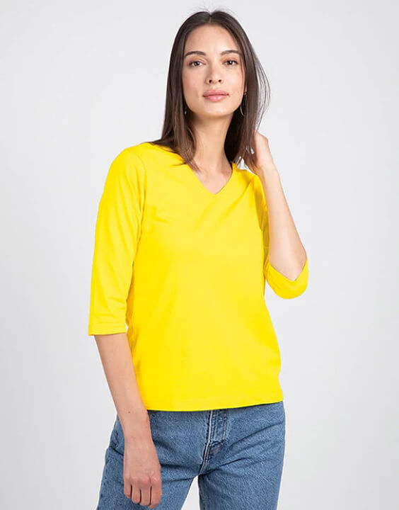yellow t shirts for women