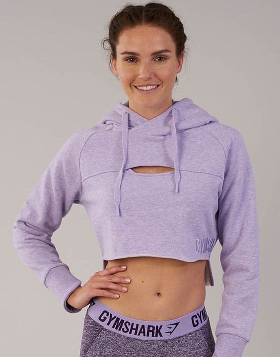 Light Purple Gymshark Cropped Hoodie  Cropped hoodie, Clothes design,  Outfit inspo