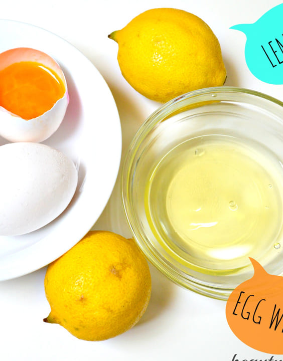 Egg whites and lemons - Skin Care Routine For Oily Skin - Bewakoof Blog