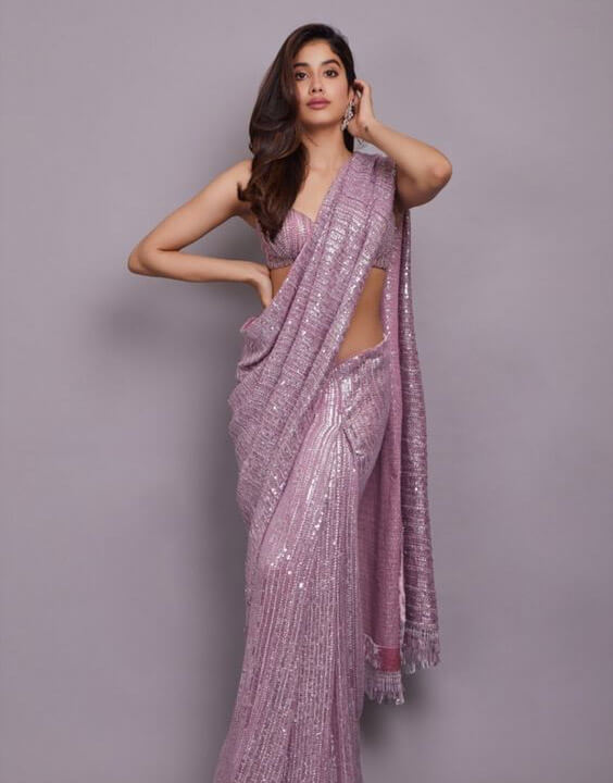 Janhvi Kapoor Saree draping style - Bewakoof Blog