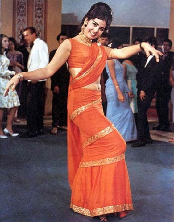 Mumtaz’s iconic orange saree