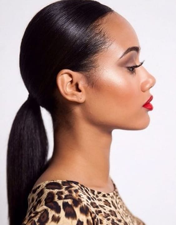 Sleek Low Ponytail