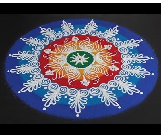 rangoli designs with theme go green