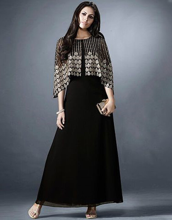 Ethnic Black Dress for Women
