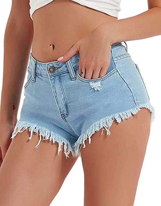Women Casual Summer Denim Shorts Hight Waist Ripped Fashion Beach Hot Pants  Shorts Distressed Taseel Shorts Jeans - Walmart.com