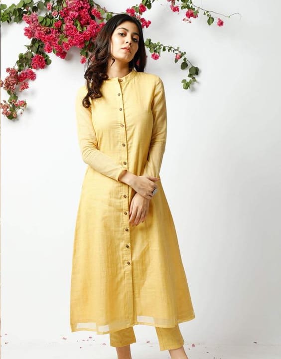 Buttoned Kurta - Kurti Neck Design | Bewakoof