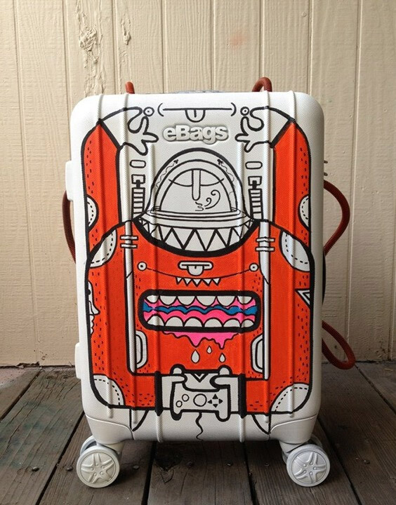 an uncommon color classic luggage bag