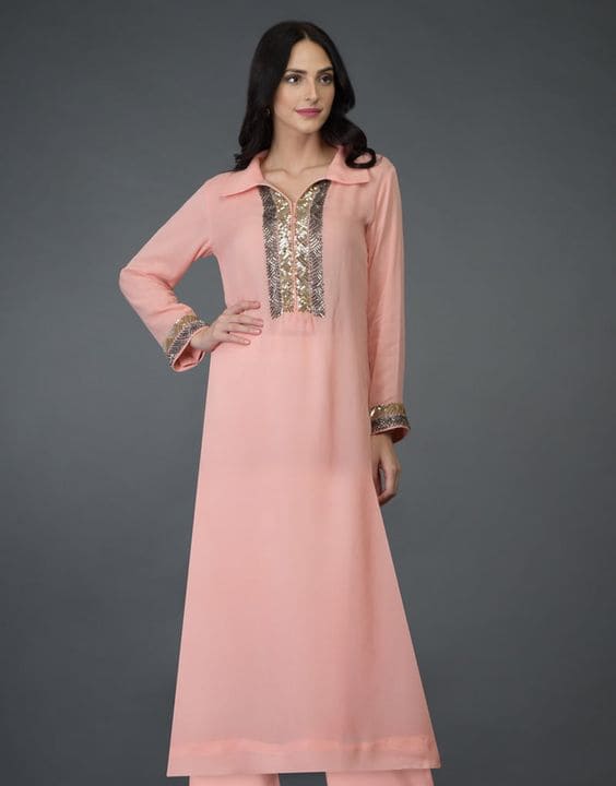 Collared Kurta Neck Design - Kurti Neck Design | Bewakoof