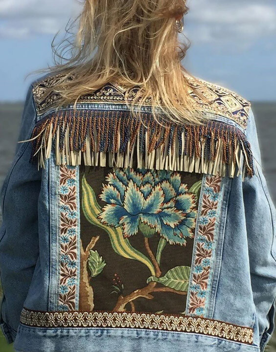 embroidered denim jacket