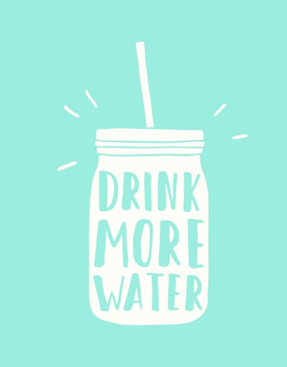 Drink Water Illustrator creative