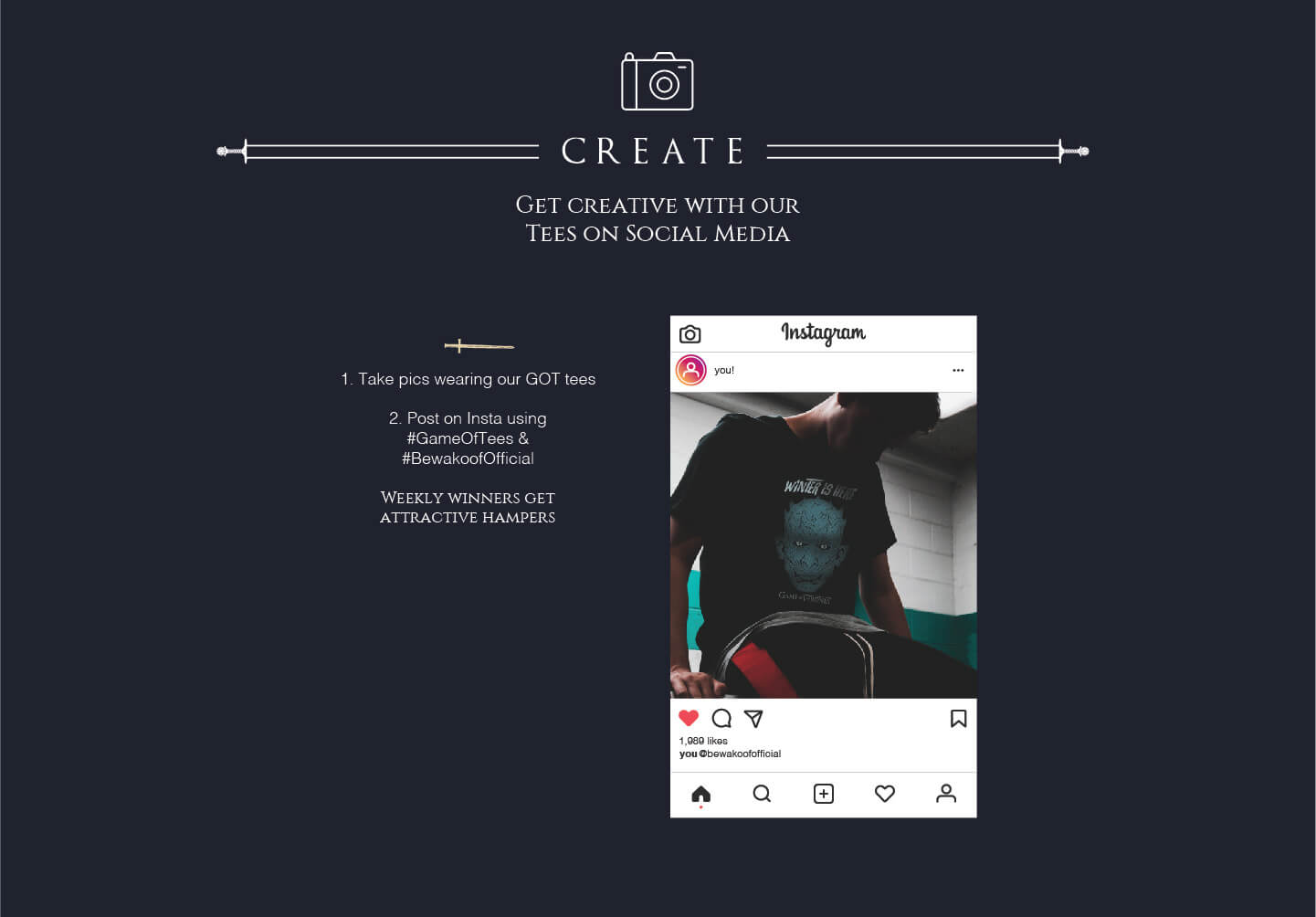 Create Social Media - Game Of Thrones | Bewakoof.com