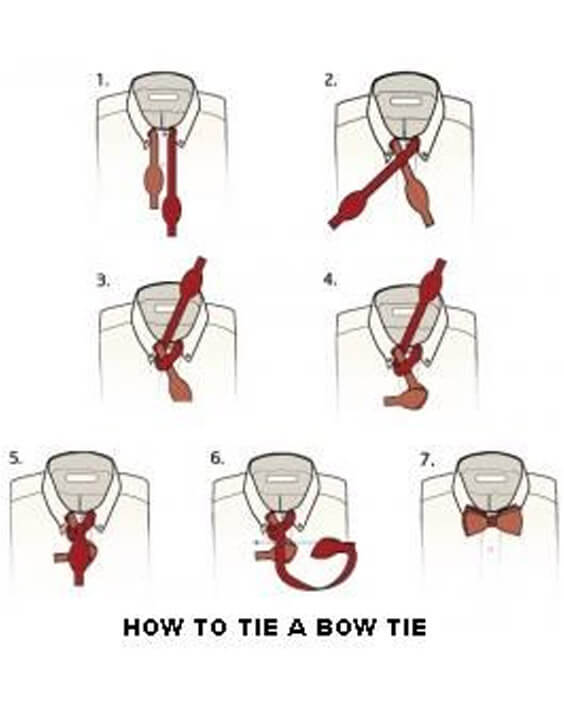 easy way to tie a bow tie