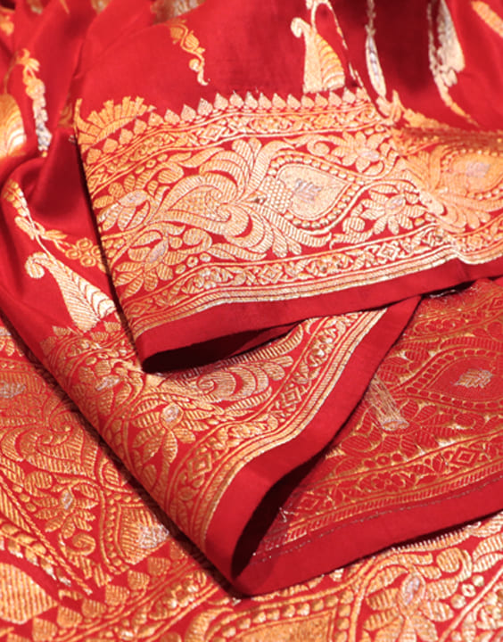 Jangla - Types of Banarasi Silk Sarees | Bewakoof Blog