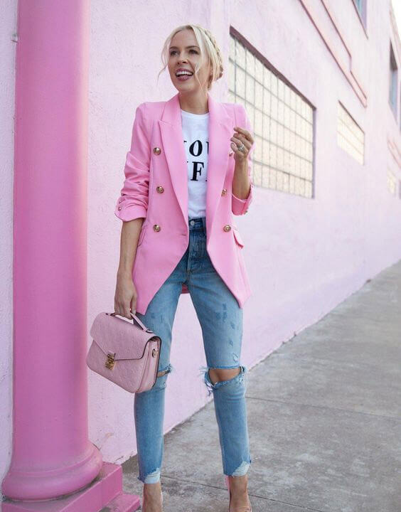 jeans and blazer