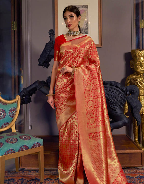 kanjivaramkanchipuram silk sarees types of silk sarees bewakoof blog 12 1634726971