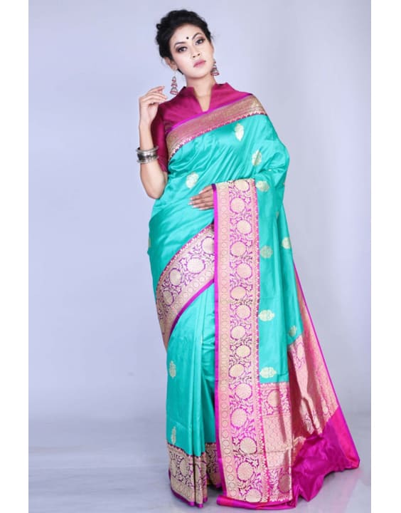 Katan - Types of Banarasi Silk Sarees | Bewakoof Blog