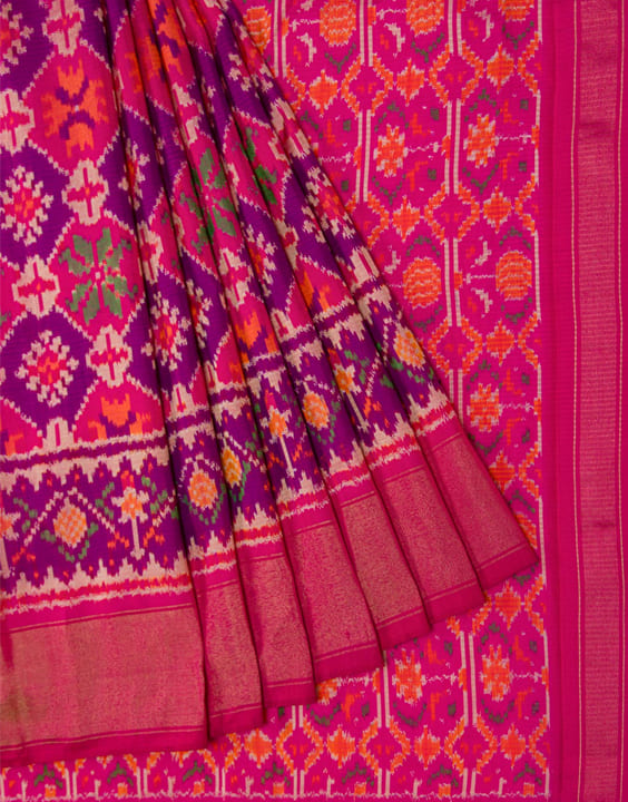 Pochampally Ikat Silk Saree - Types of Silk Sarees | Bewakoof Blog