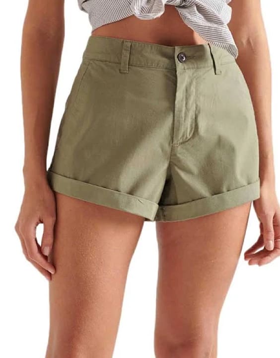 Girls Shorts With Rolled Up Cuff