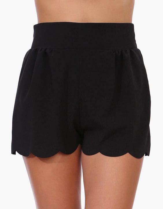 Scalloped Shorts - 12 Types of Shorts for Women & Girls |  Bewakoof බ්ලොග්