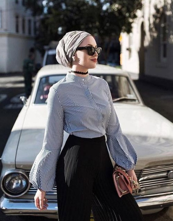 vintage retro vibe with a new hijab style