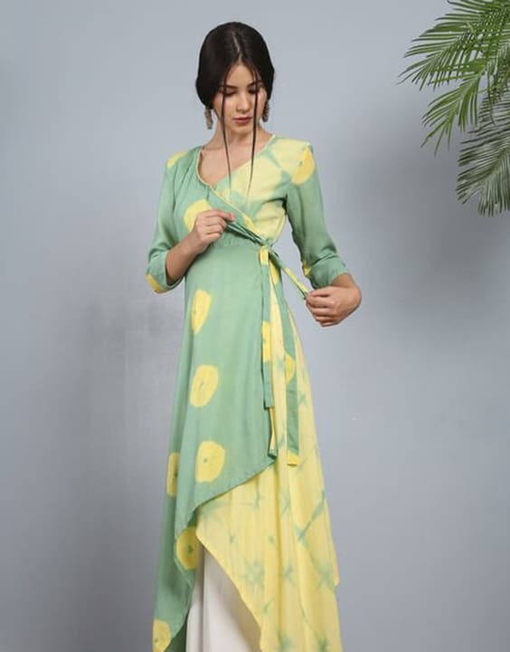 Straight kurti 2024 neck design